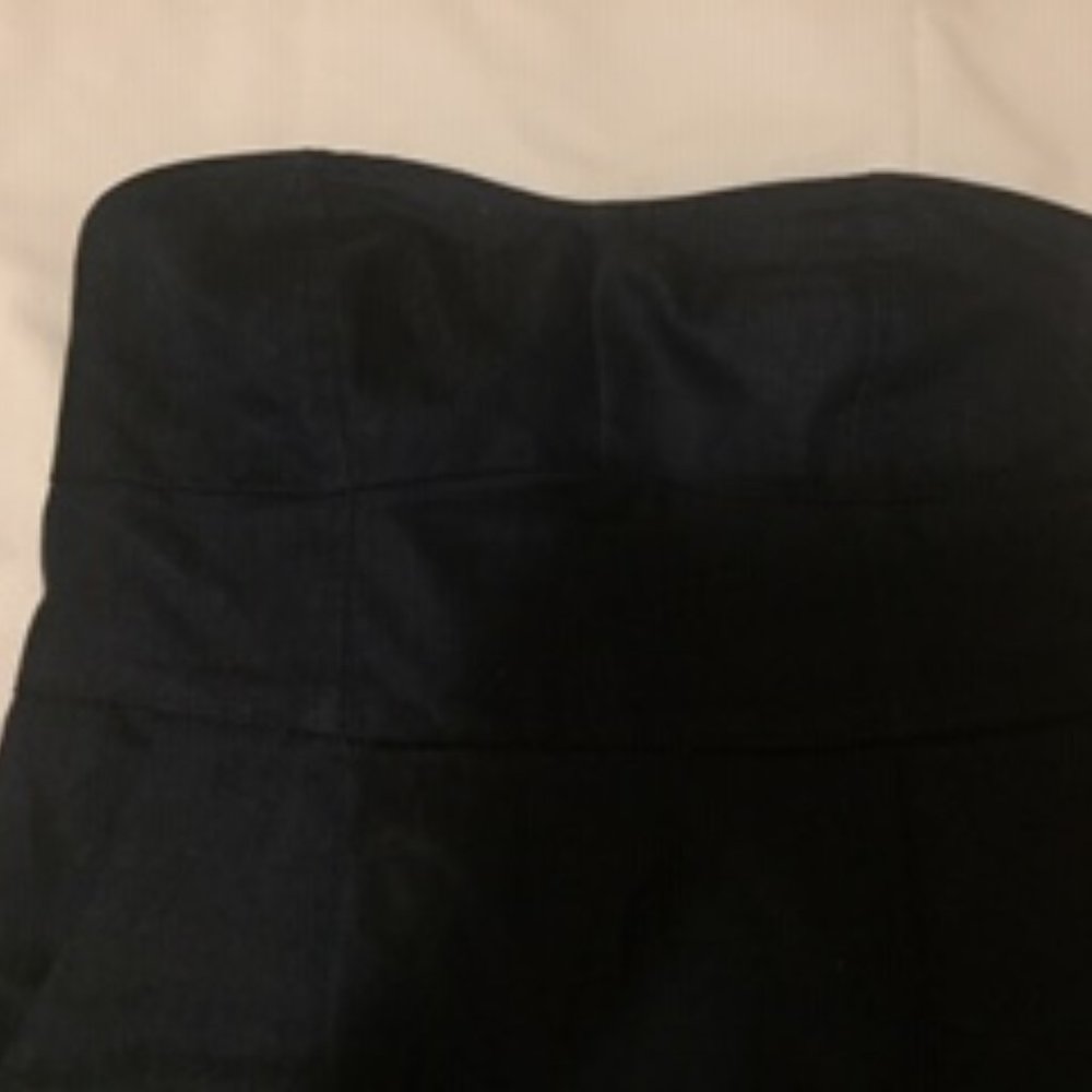 Small Strapless Dark Blue Jean Dress